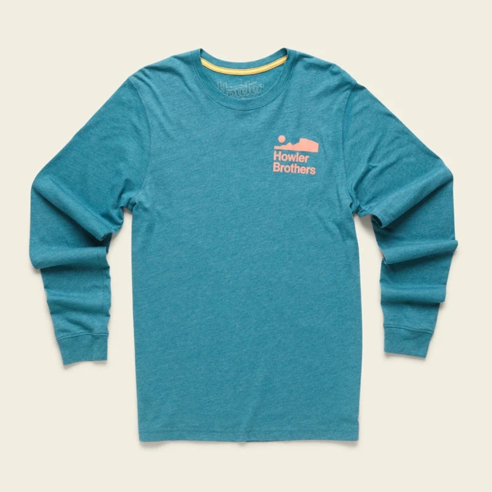 NWT Howler Arroyo Select Longsleeve T-Shirt: Petrol Heather - Picture 5 of 10